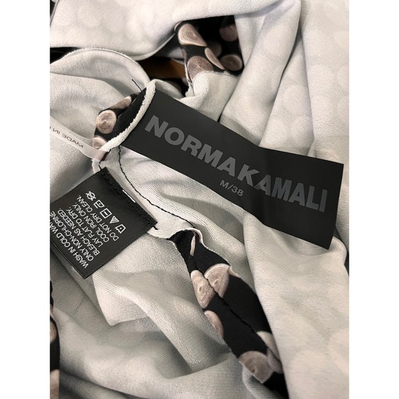 Norma Kamali Long Sleeve Mini Cut Out Dress Black M/38 New - Picture 11 of 14